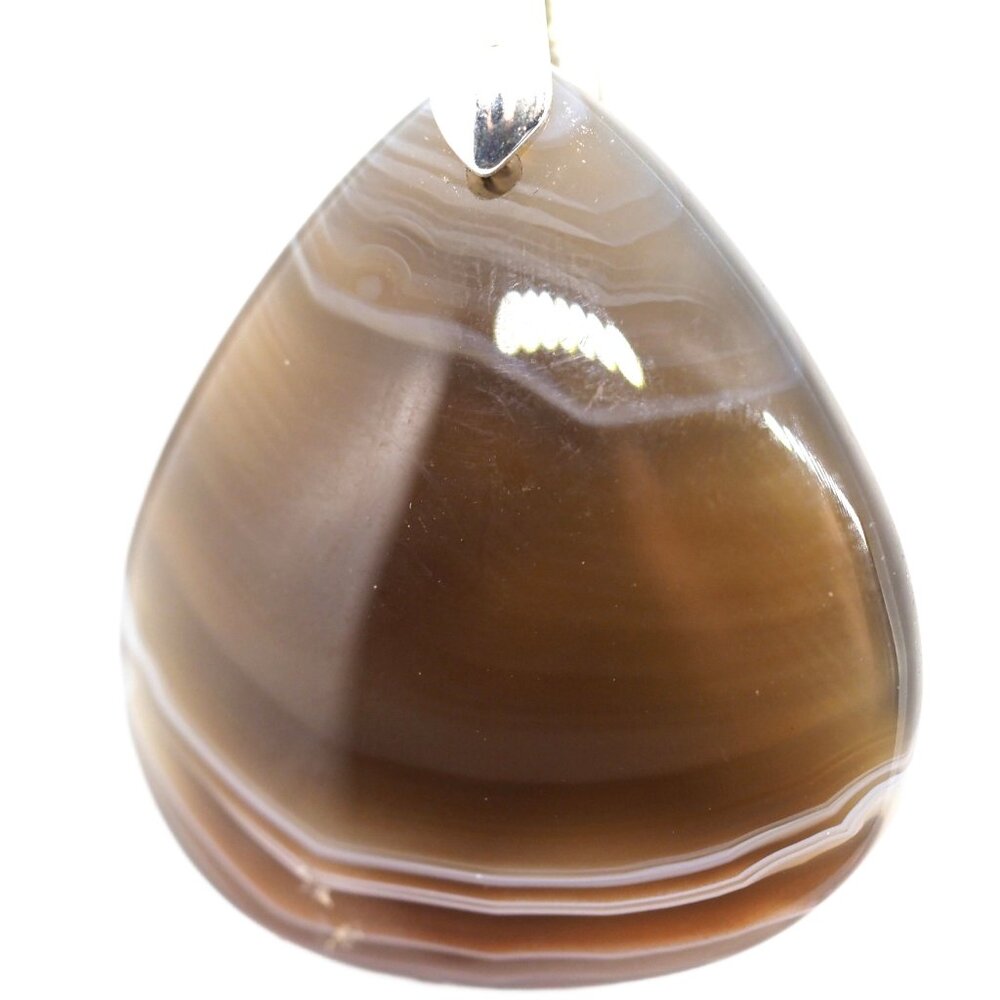 Brown White Tear Pendant
